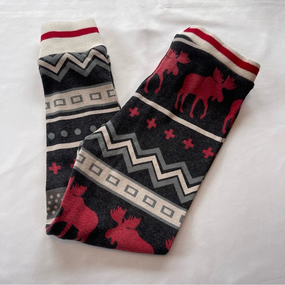 4T MOOSE Pajama set Boy/Girl matching set Long sleeved Lazy One 100%cotton EUC - Picture 5 of 6